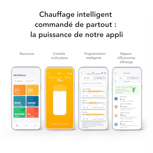 tado° Smart Thermostat X, thermostat intelligent contrôlable via l'application et les enceintes connectées (Alexa, Siri,
