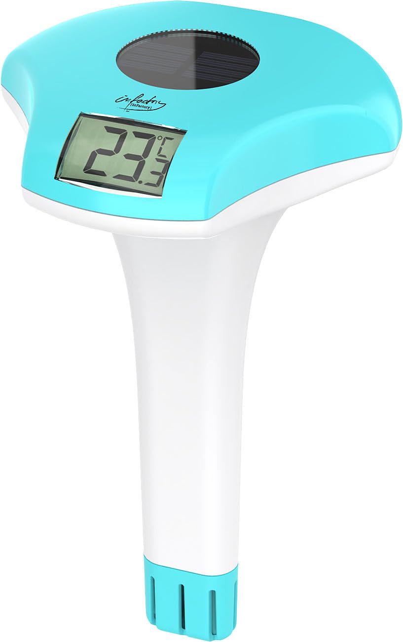 Thermomètre solaire de piscine PT-160 avec écran LCD [Infactory]