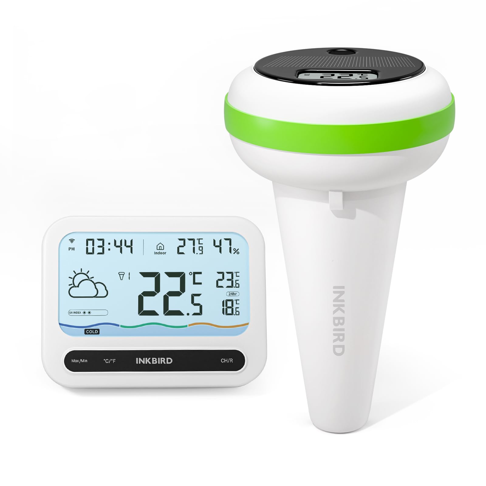 Thermomètre piscine Inkbird WiFi solaire combinaison chauffe-eau