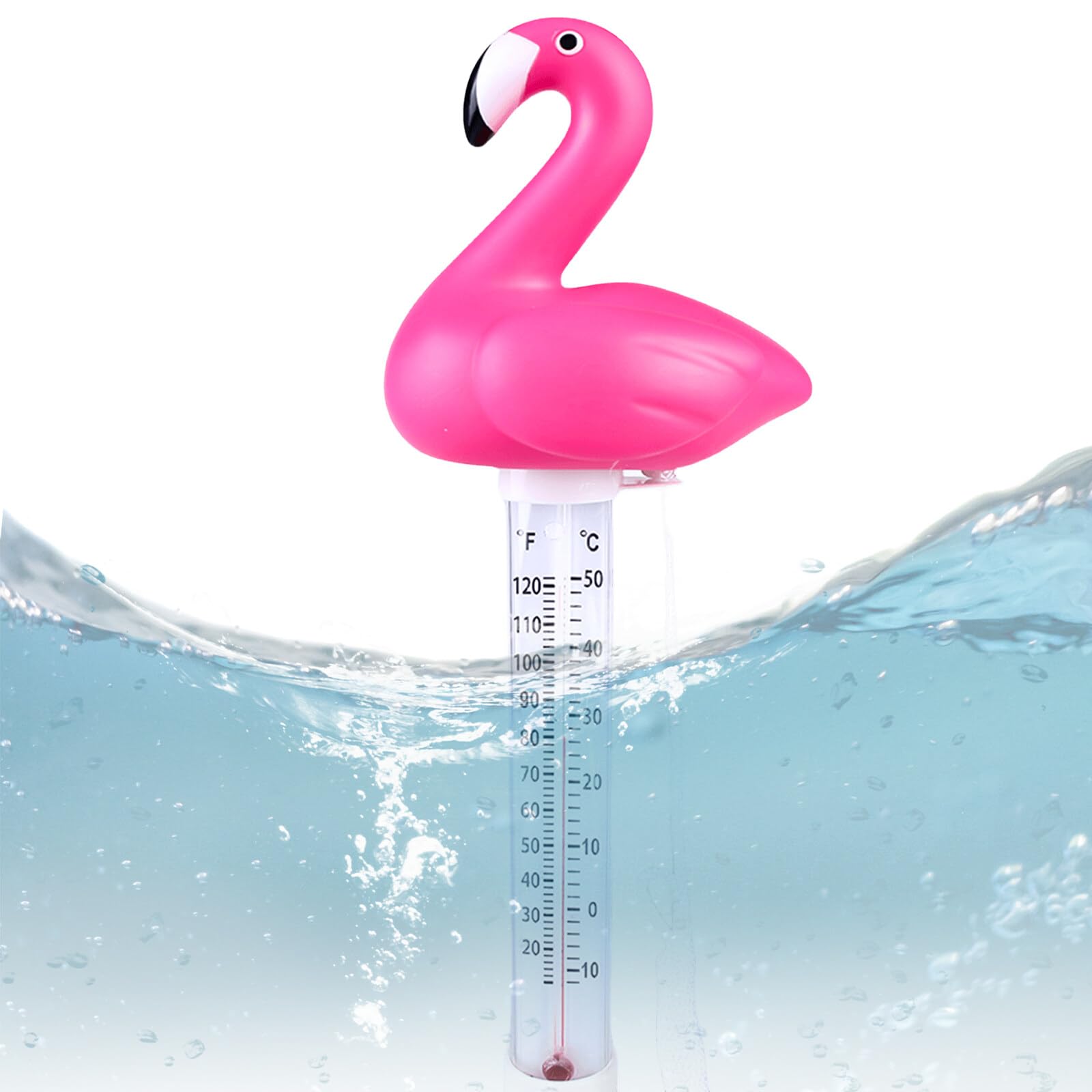 Thermomètre de piscine flottant incassable pour piscine et spa - Idéal pour aquarium, étang à poissons et piscine pour b